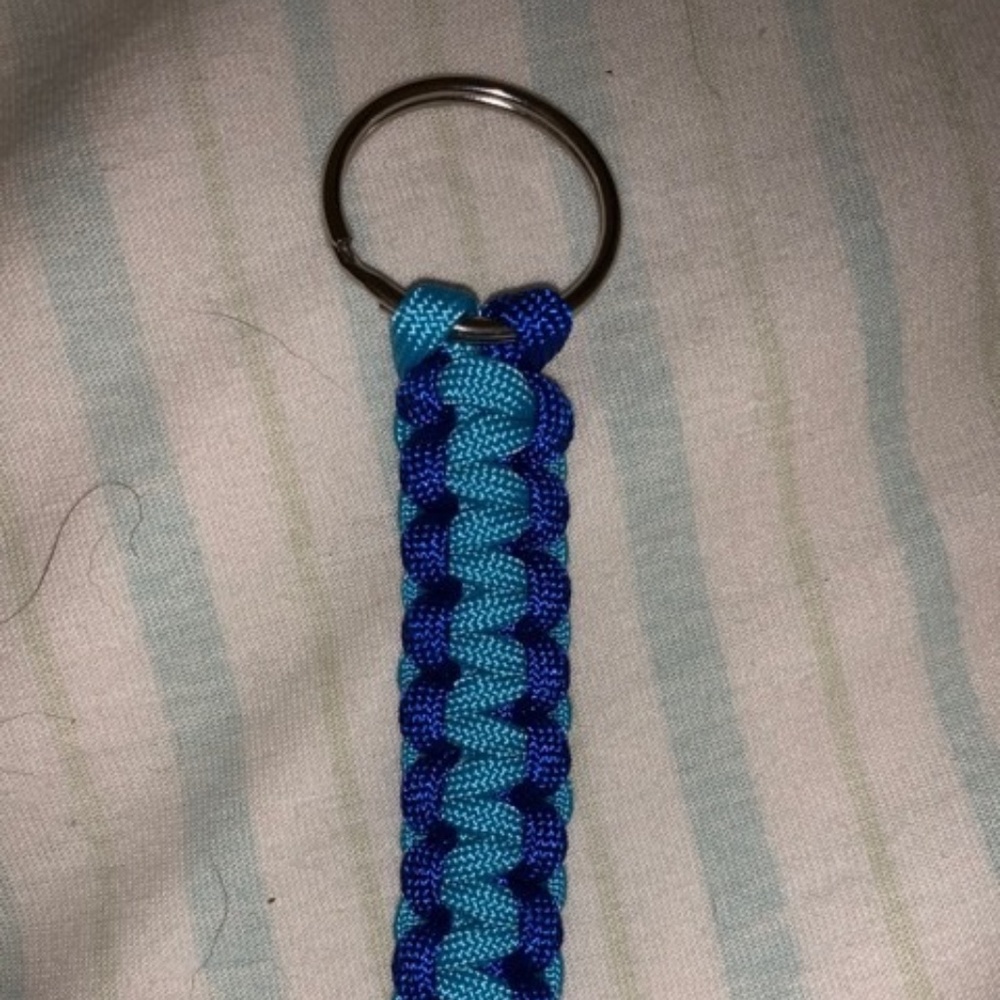 Dark blue/ Light blue Key Chain Tab